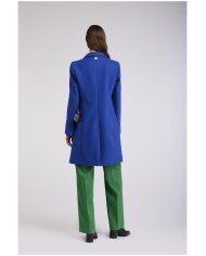 CafèNoir Cappotto monopetto Azzurro - Glamour Calzature