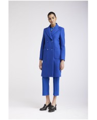 CafèNoir Cappotto monopetto Azzurro - Glamour Calzature