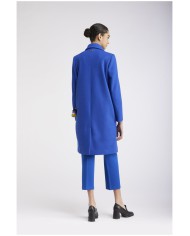 CafèNoir Cappotto monopetto Azzurro - Glamour Calzature