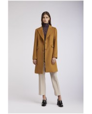 CafèNoir Cappotto monopetto Cuoio - Glamour Calzature