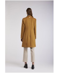 CafèNoir Cappotto monopetto Cuoio - Glamour Calzature