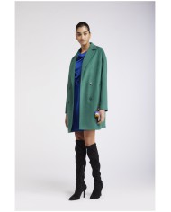 CafèNoir Cappotto monopetto Verde - Glamour Calzature
