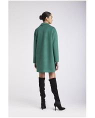 CafèNoir Cappotto monopetto Verde - Glamour Calzature