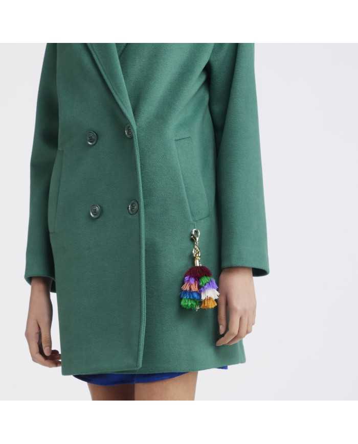 CafèNoir Cappotto monopetto Verde - Glamour Calzature