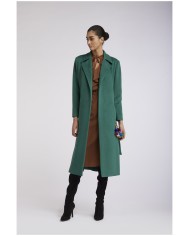 CafèNoir Cappotto svasato Verde - Glamour Calzature