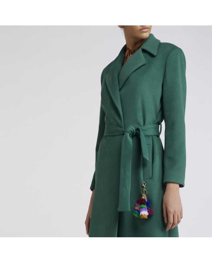 CafèNoir Cappotto svasato Verde - Glamour Calzature