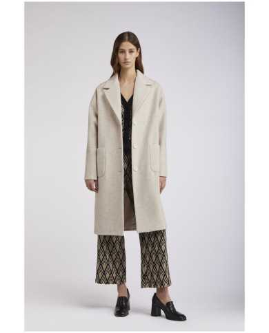CafèNoir Cappotto monopetto Avorio - Glamour Calzature CafèNoir Cappotto monopetto Avorio - Glamour Calzature