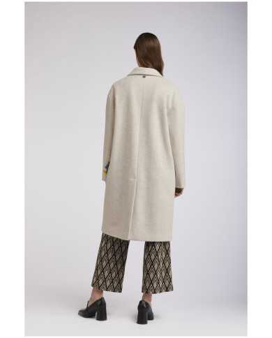 CafèNoir Cappotto monopetto Avorio - Glamour Calzature CafèNoir Cappotto monopetto Avorio - Glamour Calzature