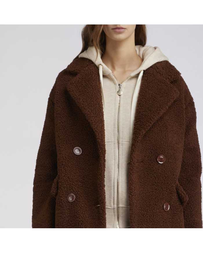 CafèNoir Cappotto doppiopetto corto T.Moro - Glamour Calzature