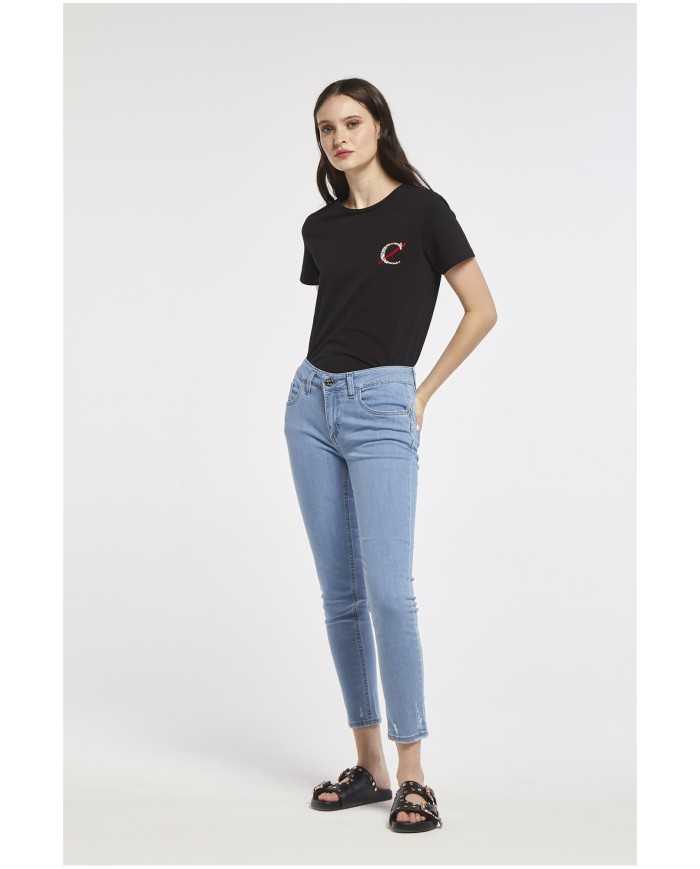 CafèNoir Pantalone Azzurro - Glamour Calzature