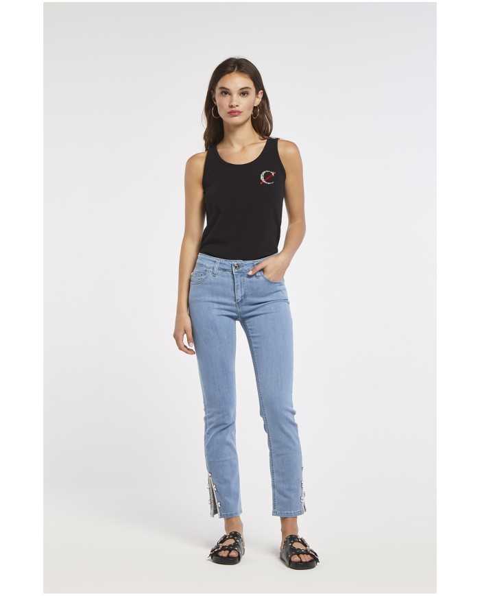 CafèNoir Pantalone Azzurro - Glamour Calzature