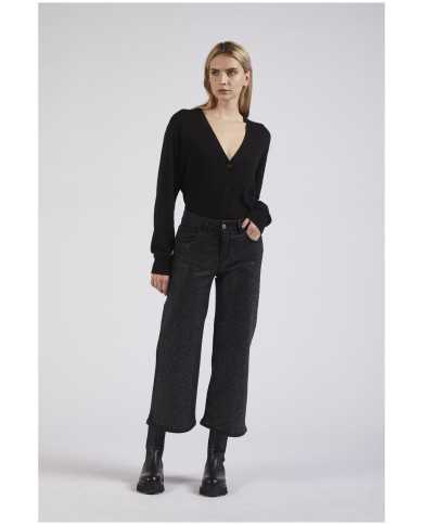CafèNoir Jeans stretch con strass Nero - Glamour Calzature CafèNoir Jeans stretch con strass Nero - Glamour Calzature