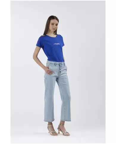 CafèNoir Pantalone Azzurro - Glamour Calzature