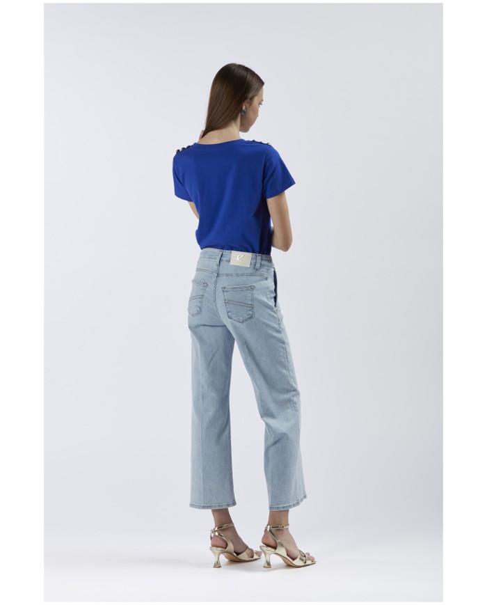 CafèNoir Pantalone Azzurro - Glamour Calzature