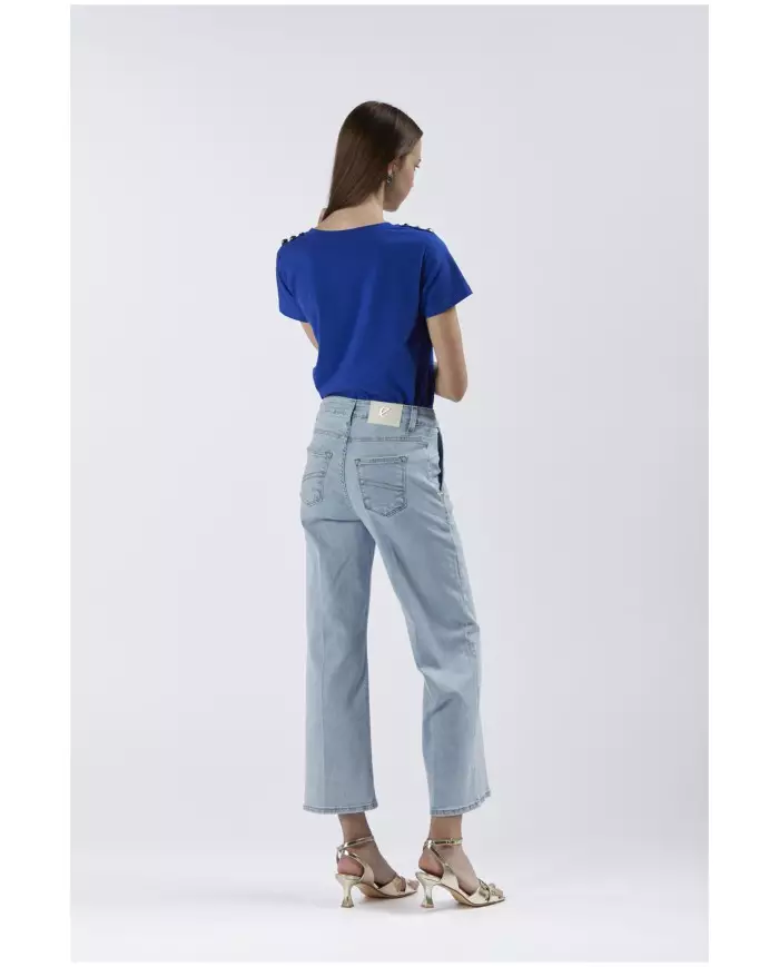CafèNoir Pantalone Azzurro - Glamour Calzature