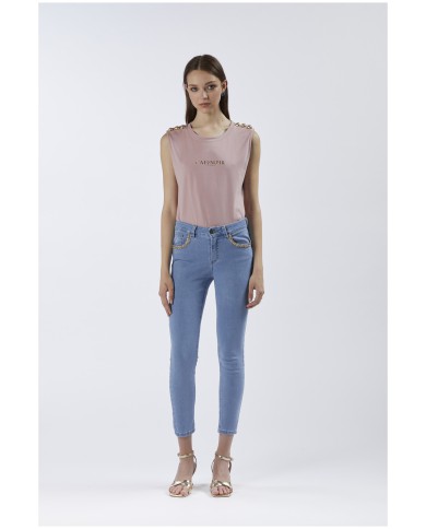 CafèNoir Pantalone Blu - Glamour Calzature CafèNoir Pantalone Blu - Glamour Calzature