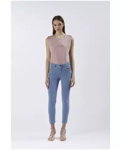 CafèNoir Pantalone Blu - Glamour Calzature