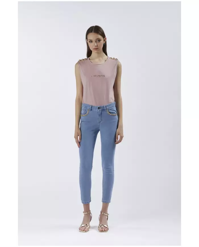 CafèNoir Pantalone Blu - Glamour Calzature