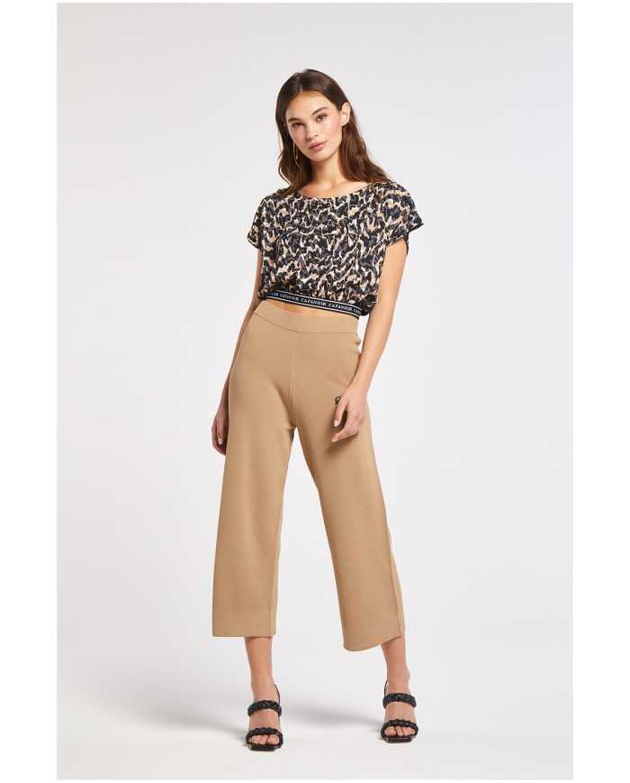 CafèNoir Pantalone donna Beige - Glamour Calzature