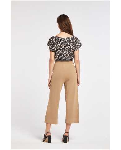 CafèNoir Pantalone donna Beige - Glamour Calzature