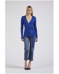 CafèNoir Cardigan incrociato Azzurro - Glamour Calzature