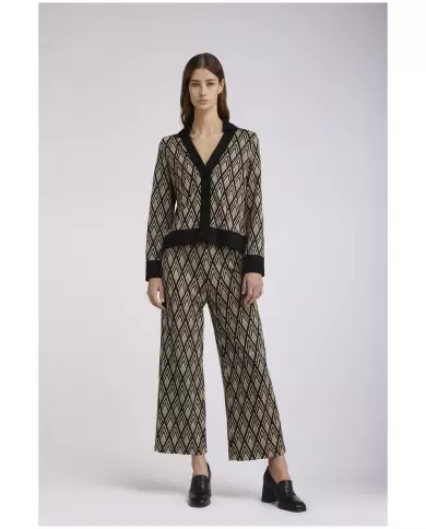 CafèNoir Cardigan rombi Beige - Glamour Calzature