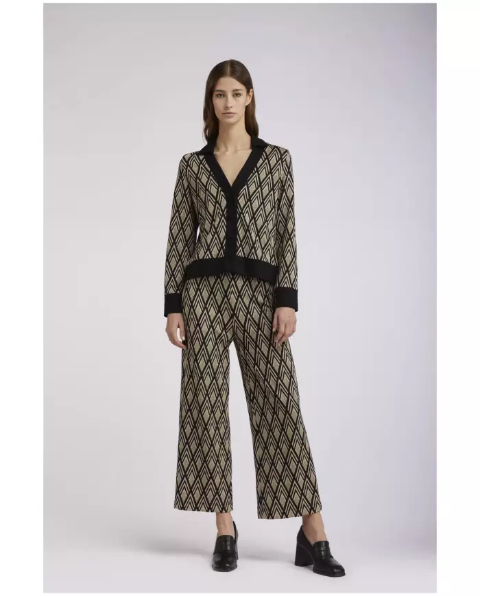 CafèNoir Cardigan rombi Beige - Glamour Calzature