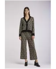 CafèNoir Cardigan rombi Beige - Glamour Calzature