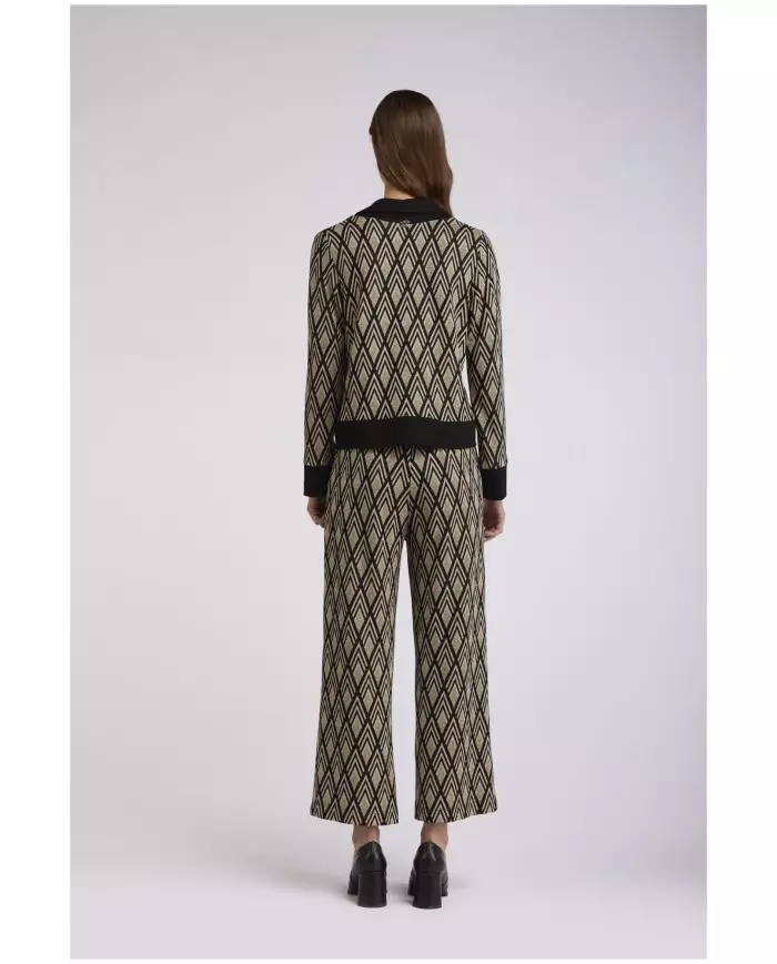 CafèNoir Cardigan rombi Beige - Glamour Calzature