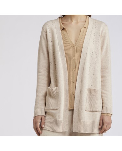 CafèNoir Cardigan Beige - Glamour Calzature CafèNoir Cardigan Beige - Glamour Calzature