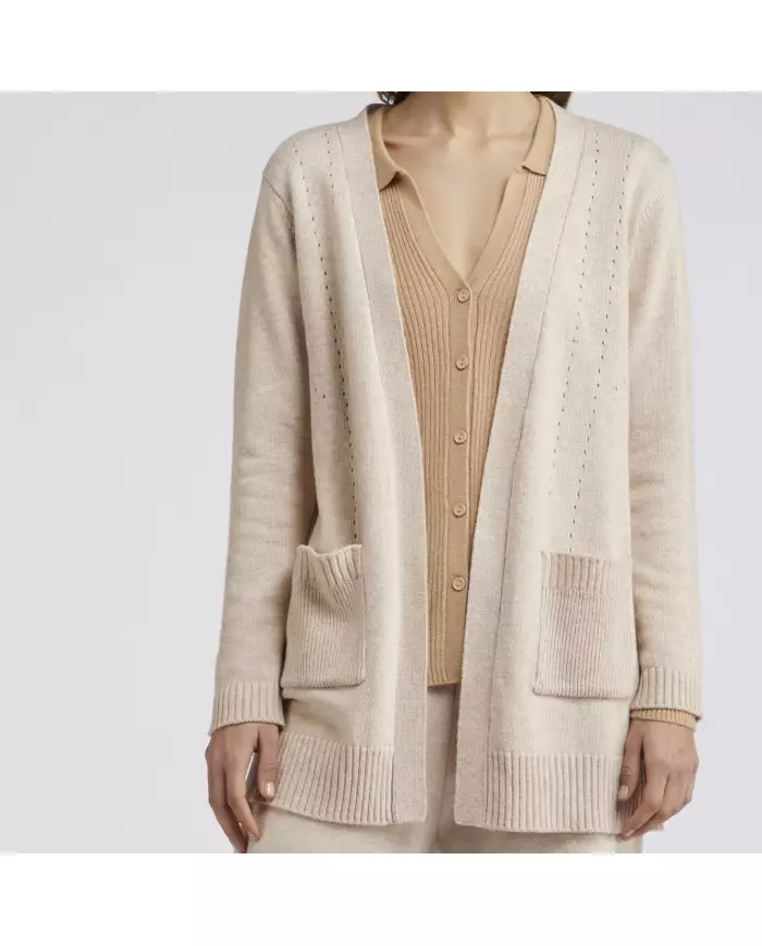 CafèNoir Cardigan Beige - Glamour Calzature