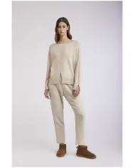 CafèNoir Maglia scollo barca Beige - Glamour Calzature