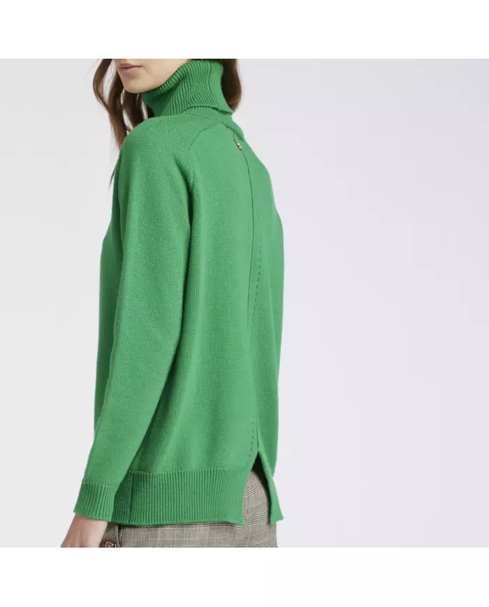 CafèNoir Maglia collo alto Verde - Glamour Calzature