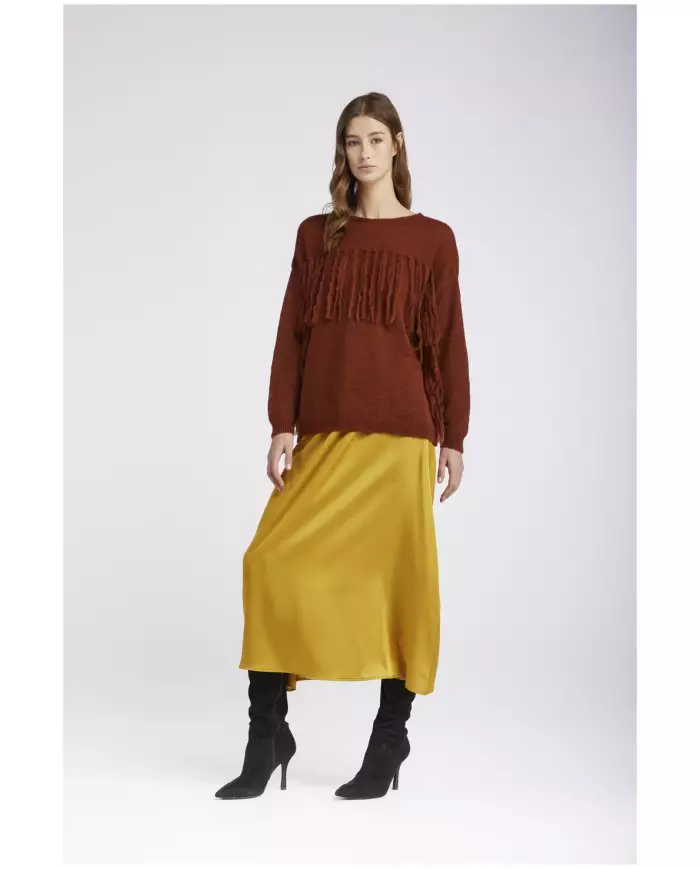 CafèNoir Maglia frange T.Moro - Glamour Calzature