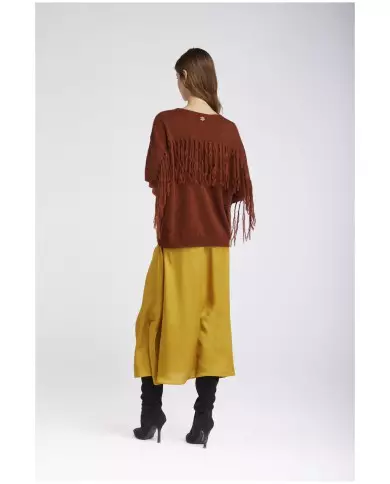 CafèNoir Maglia frange T.Moro - Glamour Calzature