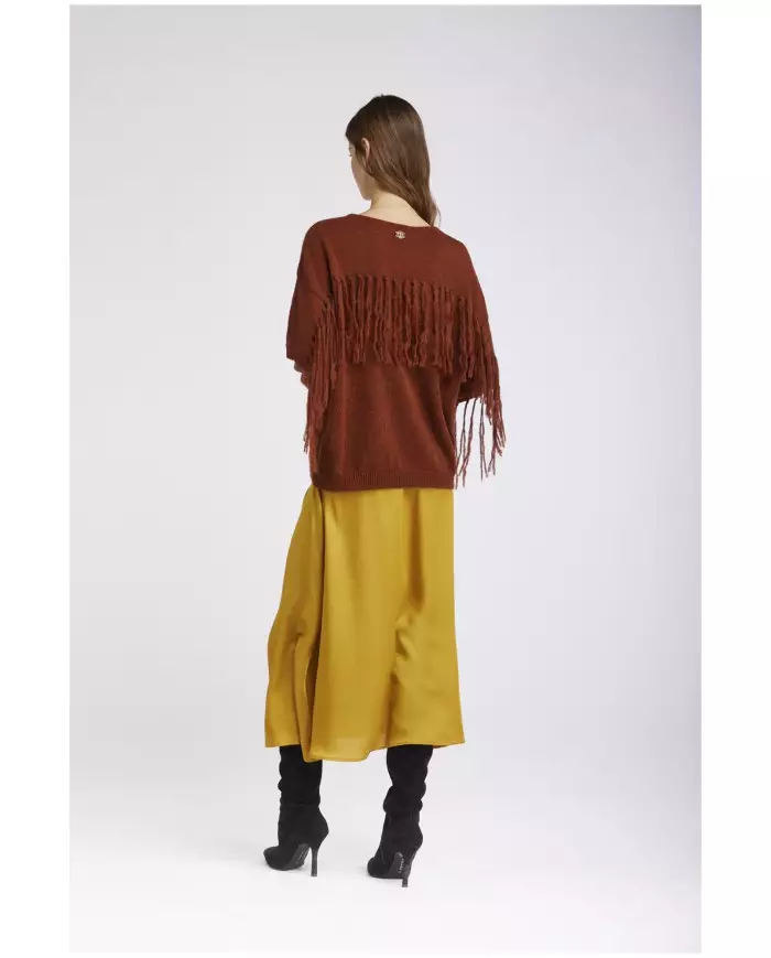 CafèNoir Maglia frange T.Moro - Glamour Calzature