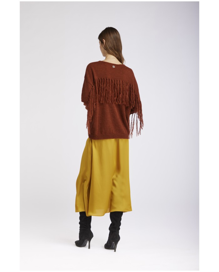 CafèNoir Maglia frange T.Moro - Glamour Calzature