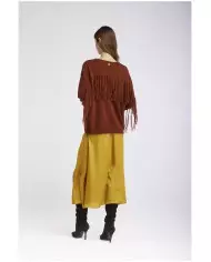 CafèNoir Maglia frange T.Moro - Glamour Calzature