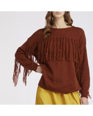 CafèNoir Maglia frange T.Moro - Glamour Calzature