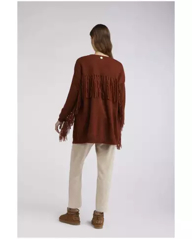 CafèNoir Cardigan con frange T.Moro - Glamour Calzature