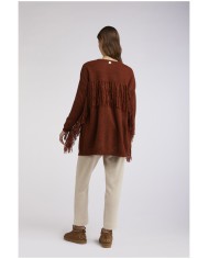 CafèNoir Cardigan con frange T.Moro - Glamour Calzature