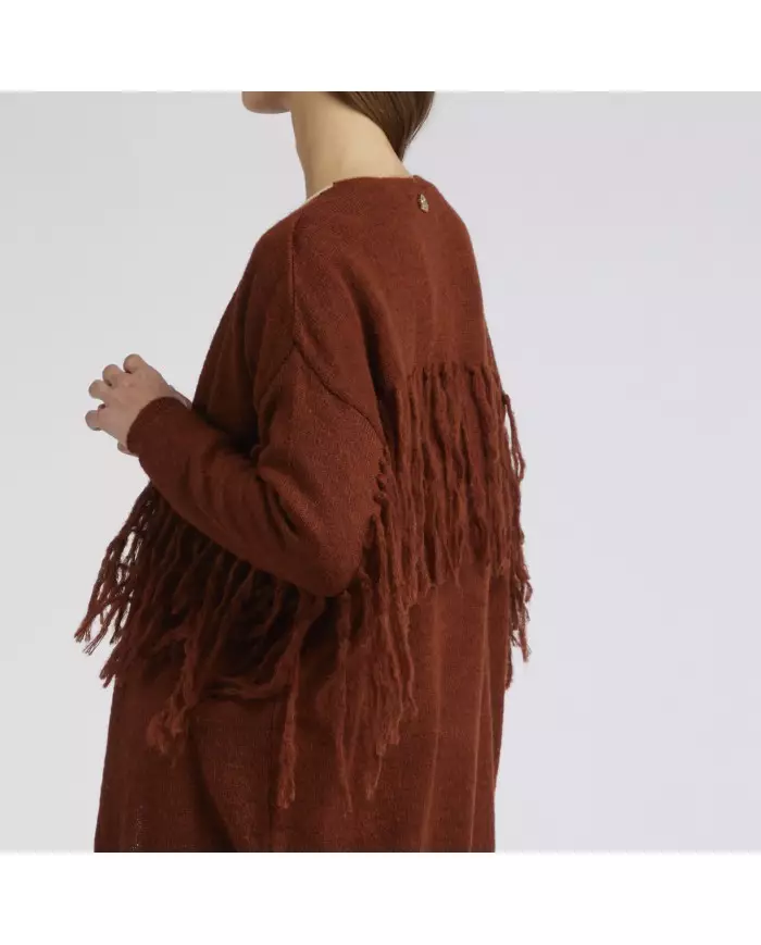 CafèNoir Cardigan con frange T.Moro - Glamour Calzature