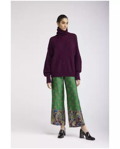 CafèNoir Maglione collo alto Viola - Glamour Calzature