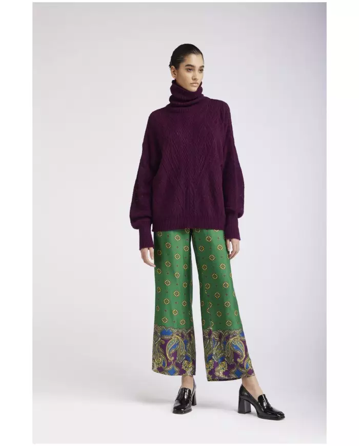 CafèNoir Maglione collo alto Viola - Glamour Calzature