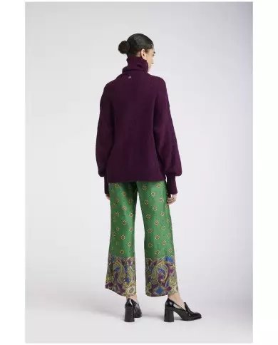 CafèNoir Maglione collo alto Viola - Glamour Calzature