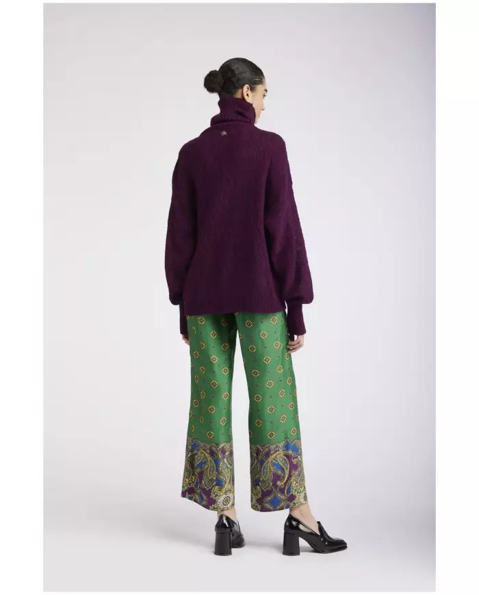 CafèNoir Maglione collo alto Viola - Glamour Calzature