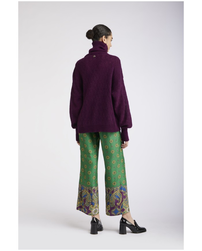 CafèNoir Maglione collo alto Viola - Glamour Calzature CafèNoir Maglione collo alto Viola - Glamour Calzature