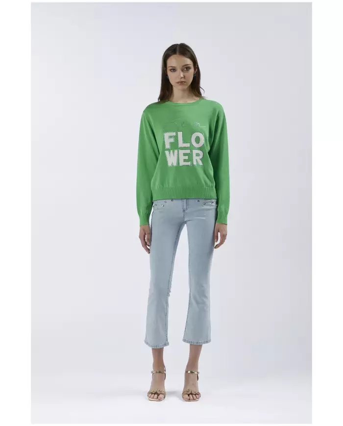 CafèNoir Maglia Girocollo Verde - Glamour Calzature