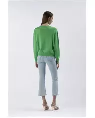 CafèNoir Maglia Girocollo Verde - Glamour Calzature