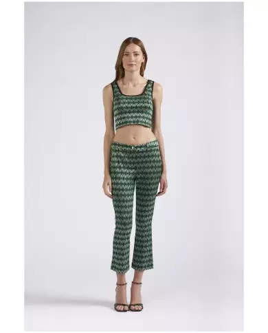 CafèNoir Top Corto Verde - Glamour Calzature